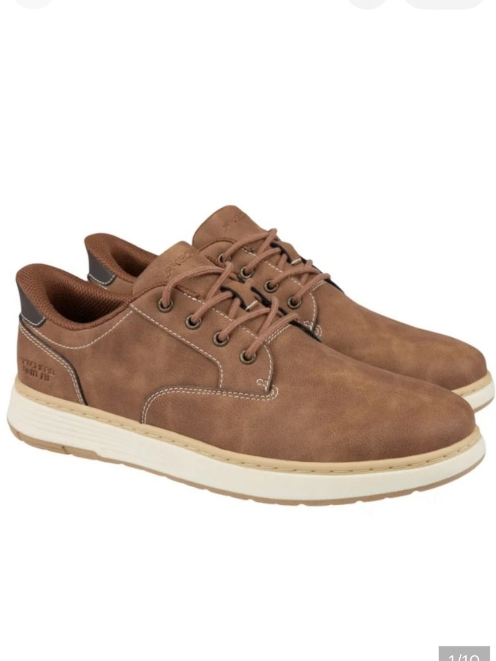 Skechers Men's Brown Casual Lace-Up Sneakers